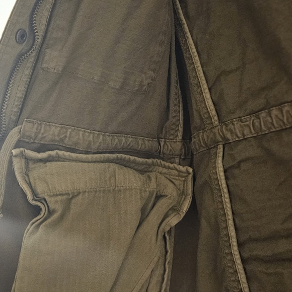 Lucky Brand Women's Green Cargo Military Utility Jacket Size S Button Pockets - Picture 11 of 13